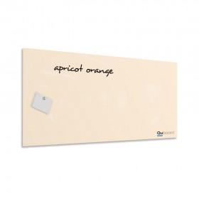 Meruňkovo oranžová magnetická skleněná tabule LABŌRŌ